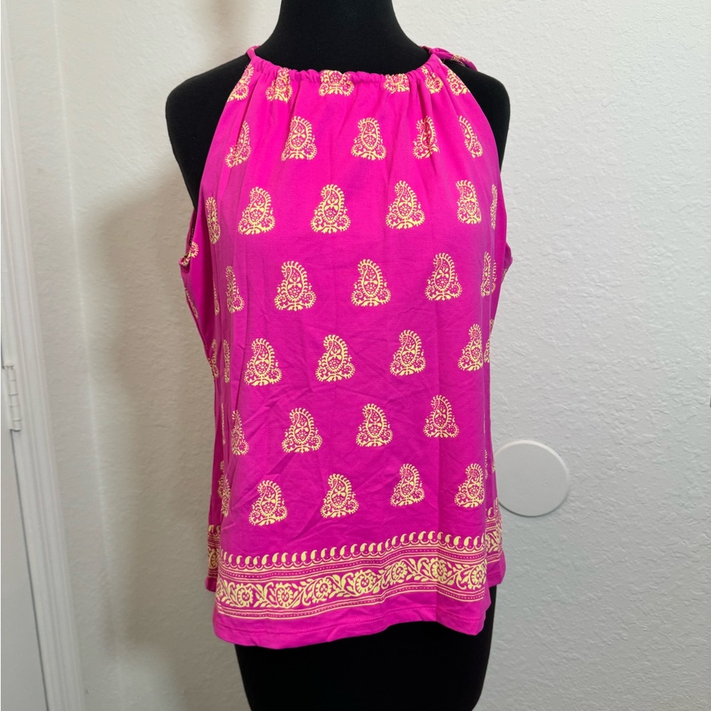 J.McLaughlin Pink Paisley Women's Top